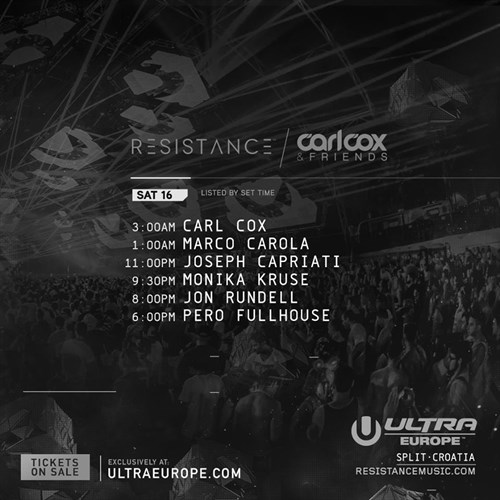 Ultra Europe 2016 Resistance Saturday